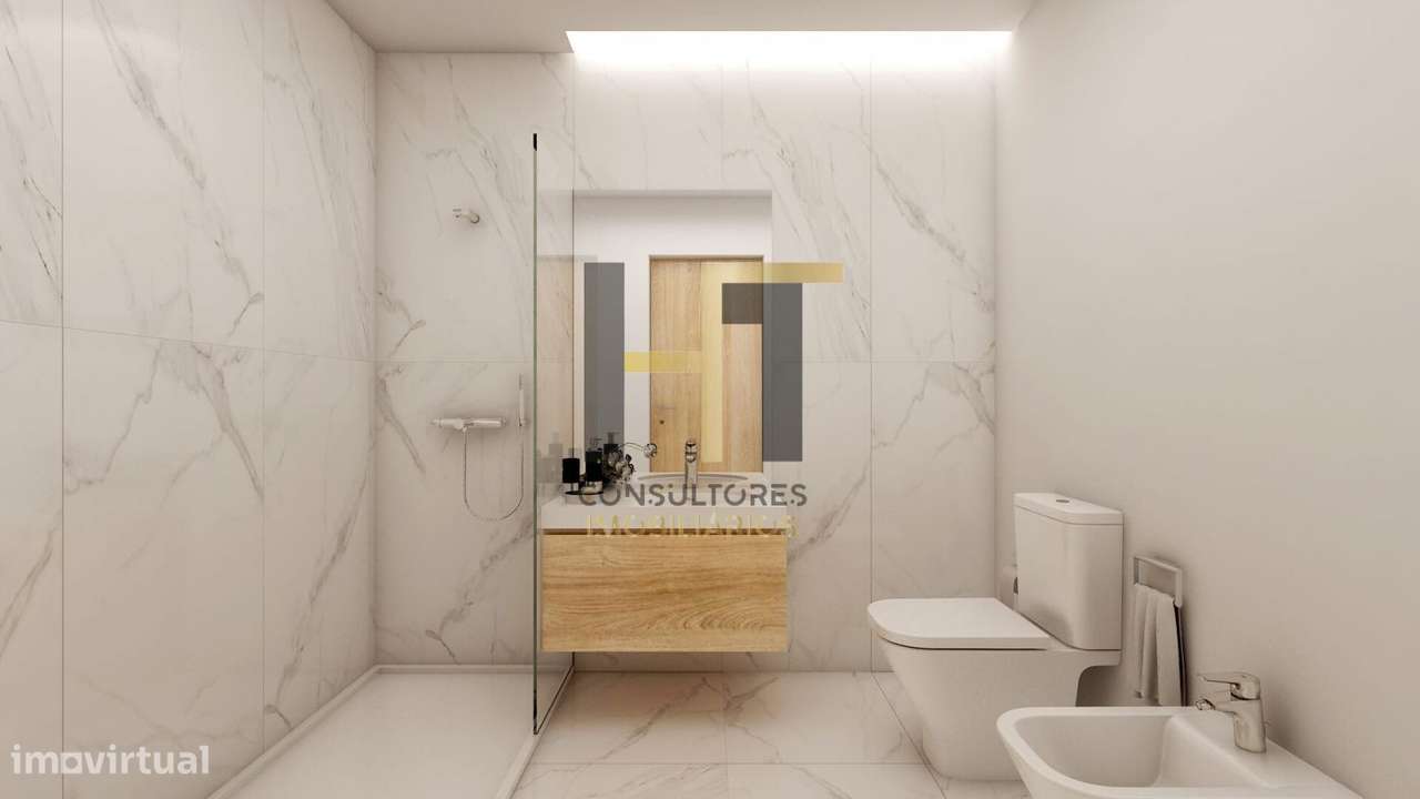 Apartamento | T1 | Varanda | Arrumos | Lugar de Garagem | Paredes - Grande imagem: 4/22