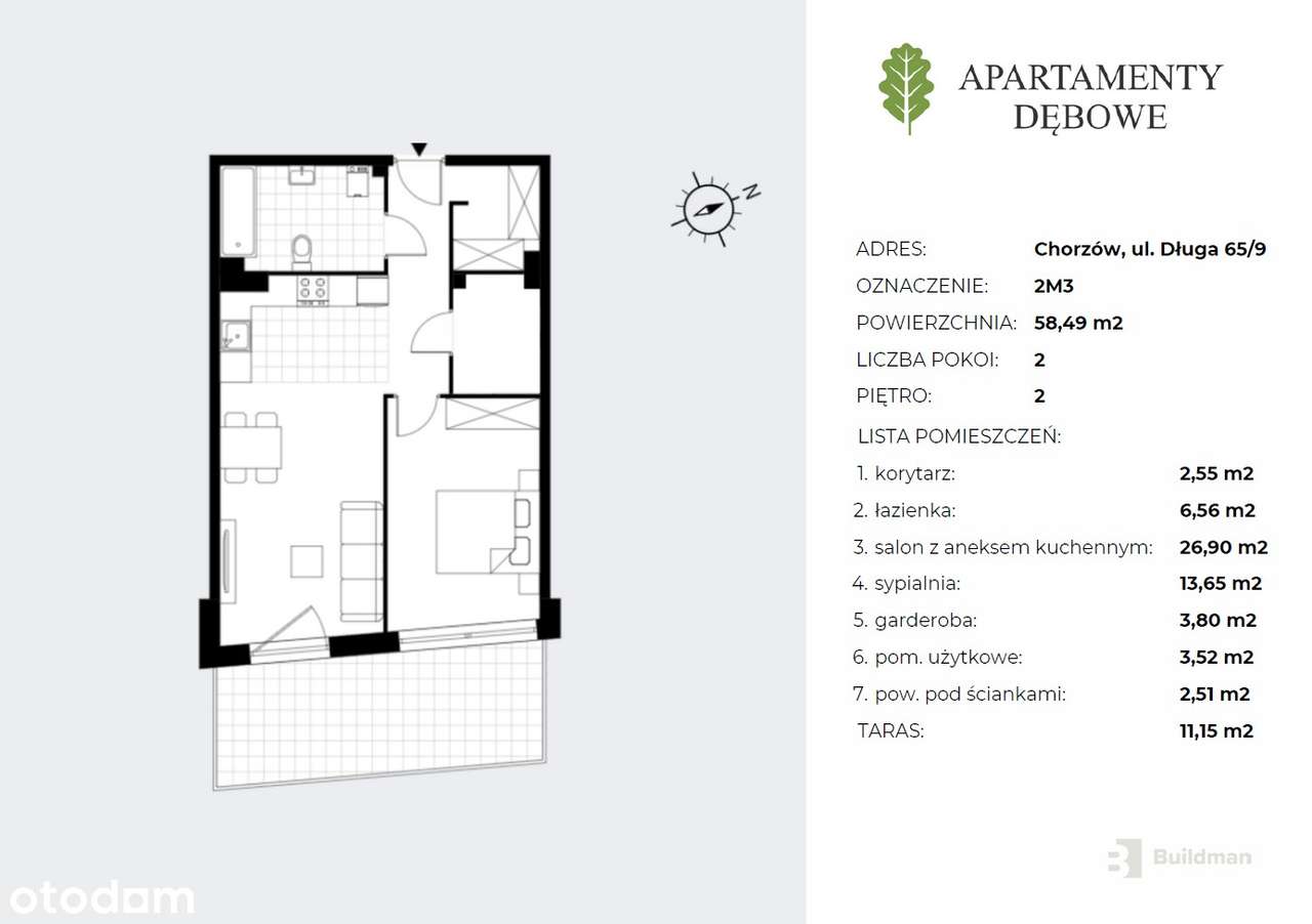 Duży taras 11,15 m2 | wygodny układ | nowa inwestycja-2