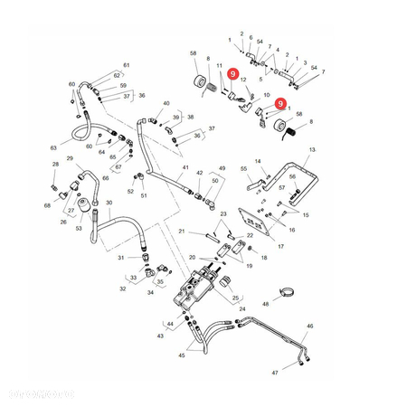 Czujnik magnetyczny rozrusznika Massey Ferguson H4041500712020 Oryginał - 4