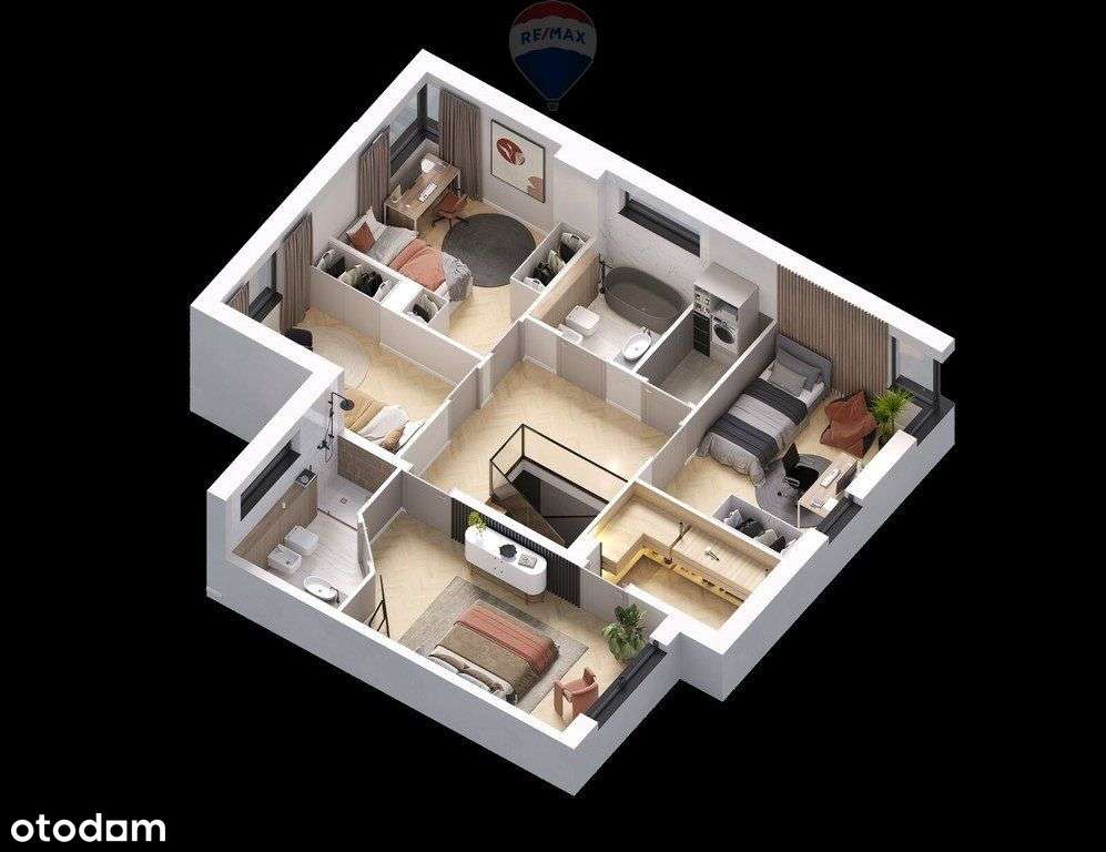 Nowoczesny dom bliźniak w Łazach 1_1B bez Pcc - Pełny obrazek: 5/6