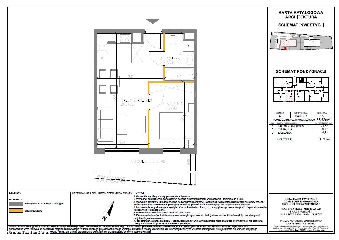 Glogera 32 | mieszkanie 2-pok. | M05 + ogródek - Pełny obrazek: 4/10