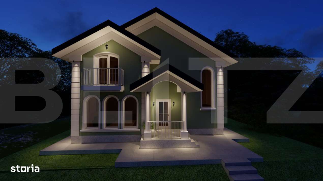 Casa moderna - teren 500 mp - independent energetic - finalizare 2025 - Imagine principală: 2/3