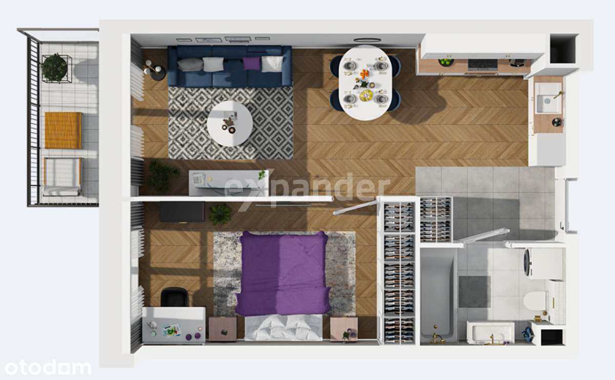 2 pokoje Rondo Matecznego 90tys Taniej ! - Pełny obrazek: 2/7