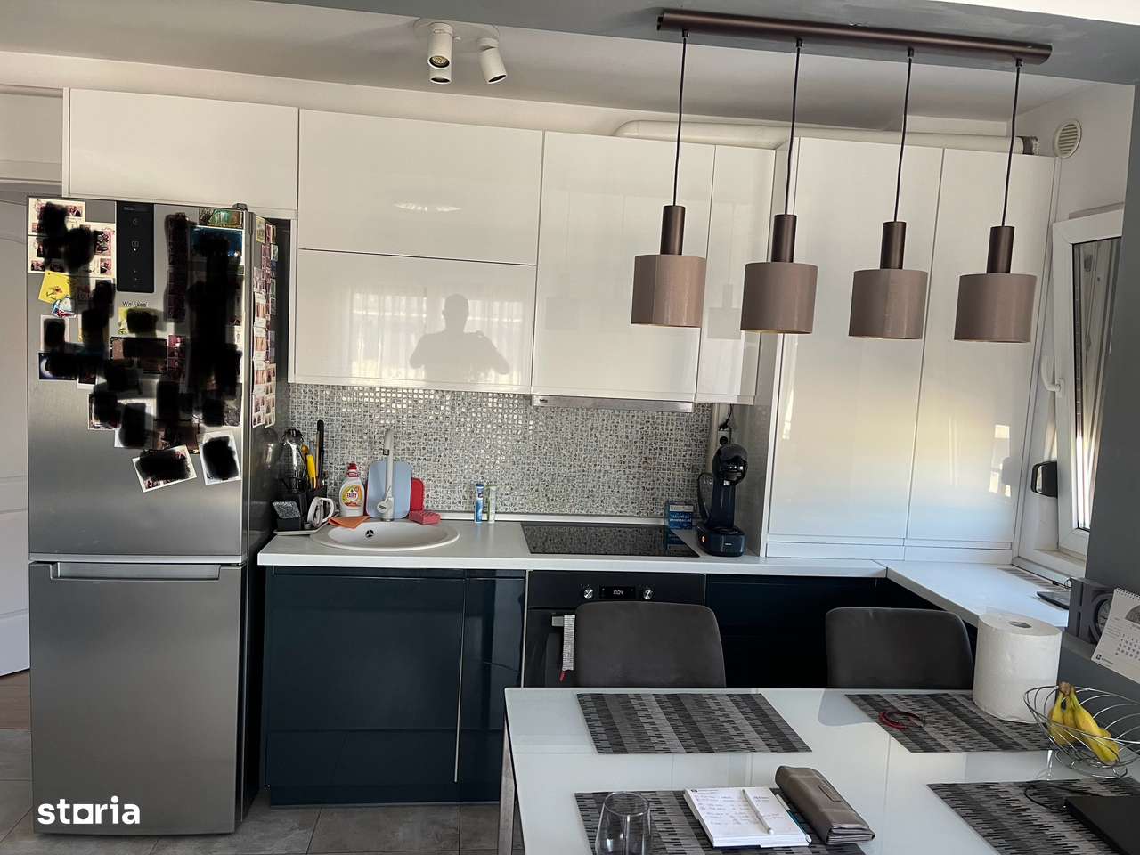 Apartament 3 camere, mobilat si utilat,balcon,Militari Residence