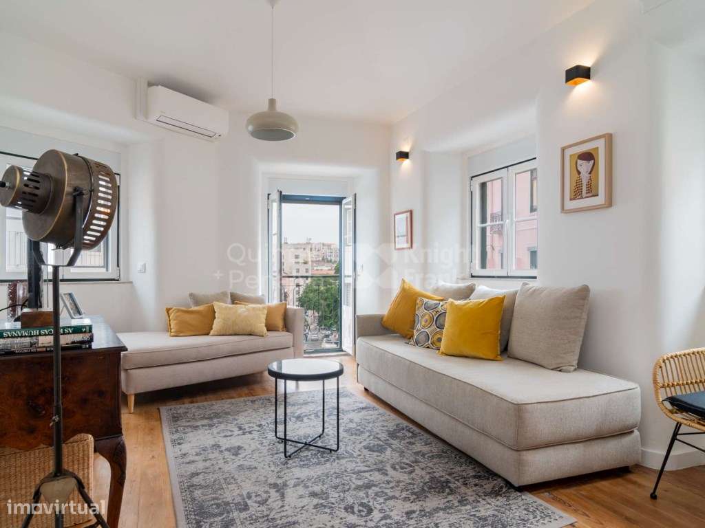 Apartamento T2 para arrendamento mobilado em Lisboa - Grande imagem: 3/22