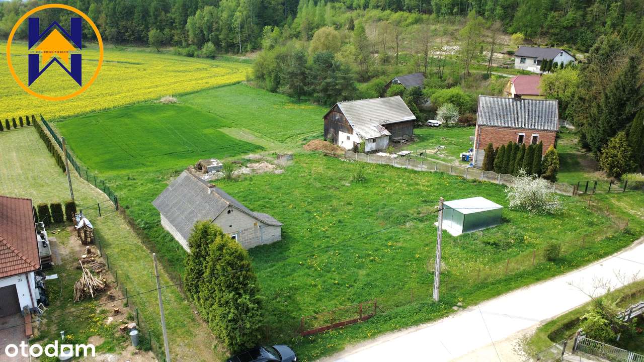 Działka budowlana, 34ar z pozwoleniem na budowę domu jednorodzinnego-0