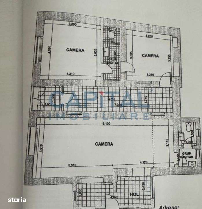 Fara comision! spatiu comercial 117mp, 3 camere, 2 baii, zona cenatral - Imagine principală: 4/5