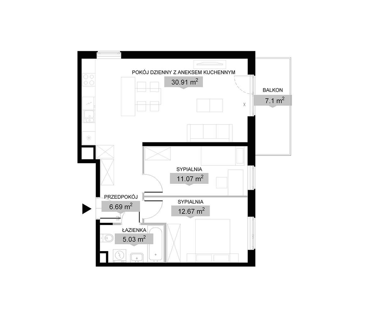 Przestronne i ustawne 3pok. Rodzinne osiedle! 8200 zł/m²!-4