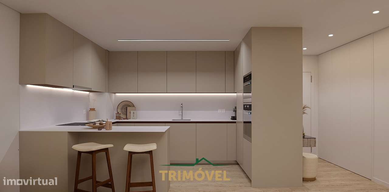 Apartamento T1 novo em São João da Madeira-6