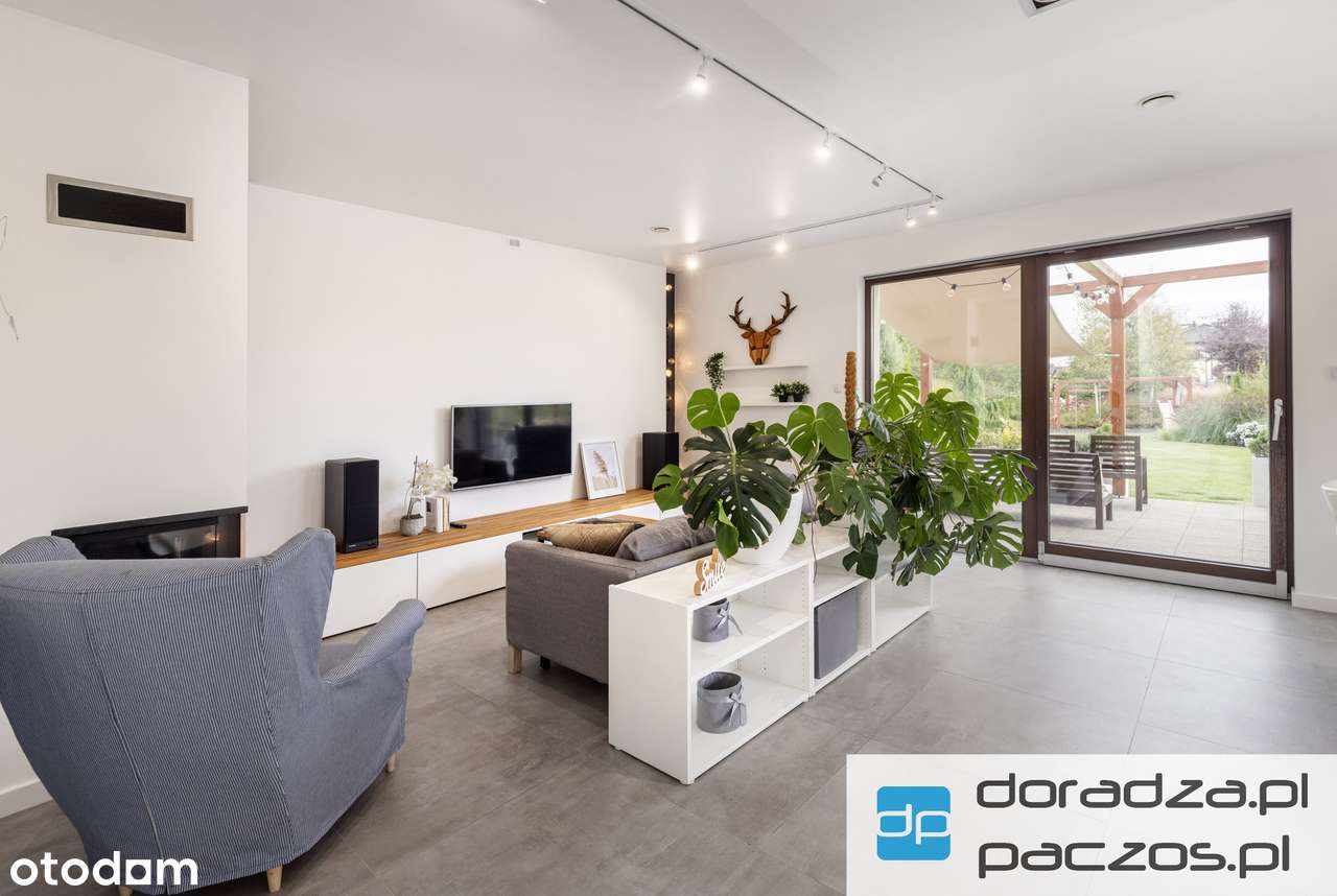 Stylowy Bliźniak z Bajecznym Ogrodem/ 163 m2/ 5 pokoi/ garaż/POD LASEM-2