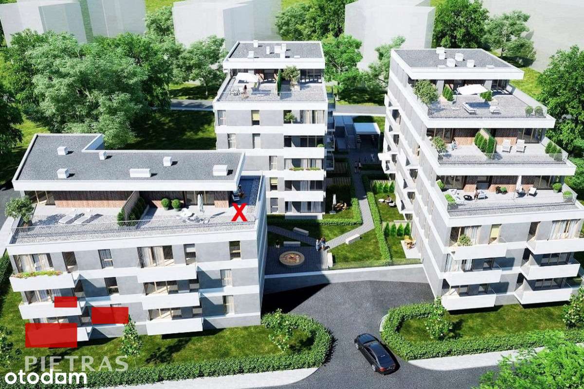 Apart.Zielony Sołacz Tarasy – m. 42 m2, taras 68m2 - Pełny obrazek: 3/20