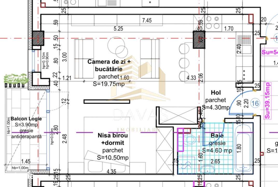 Apartament in bloc Nou de 1 camera + nisa - Parcare | Baciu-1