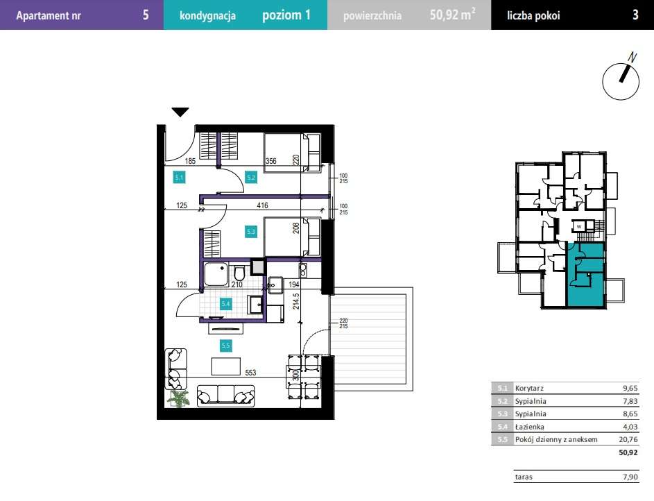 3'pok. apartament w nowoczesnym budynku przy ul. Skalnej w Karpaczu-4