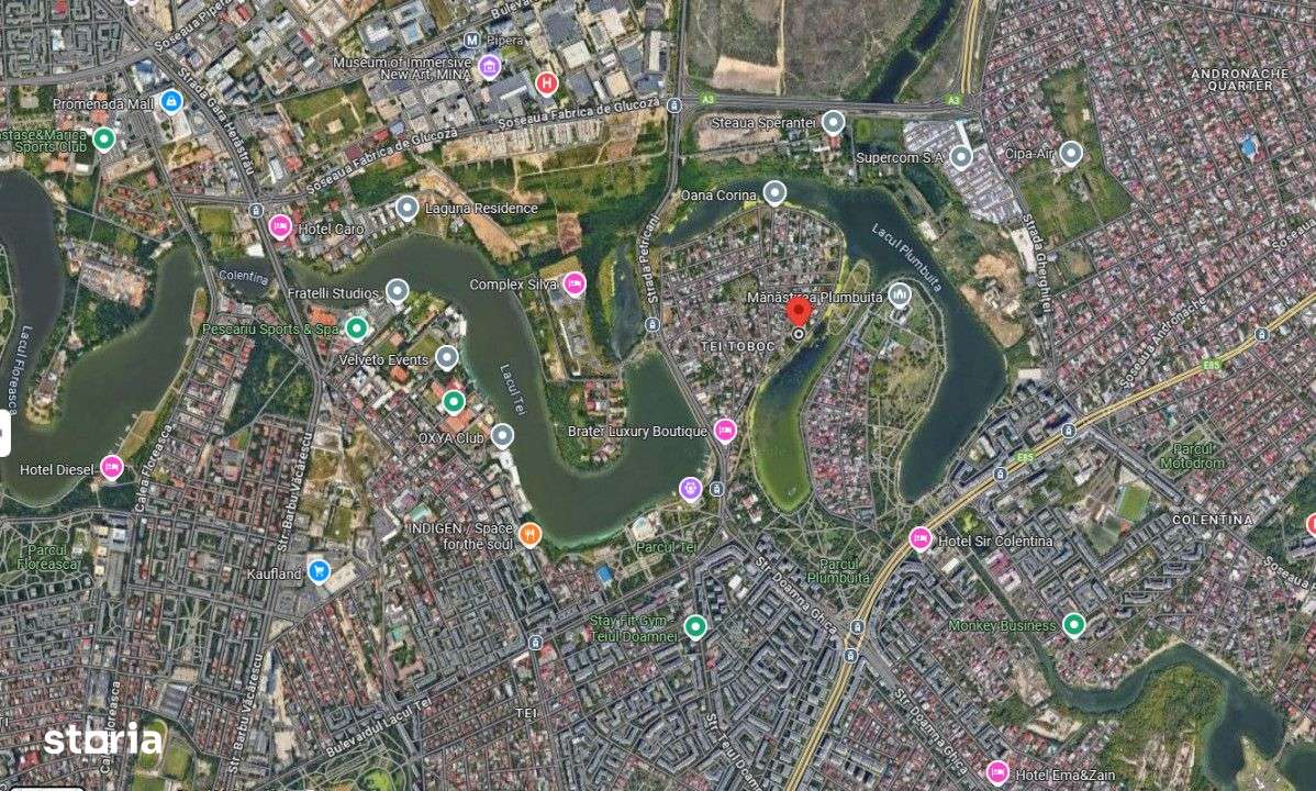 VAND TEREN INTRAVILAN 300 MP CU 2 DESCHIDERI LANGA LACUL TEI - Imagine principală: 5/5