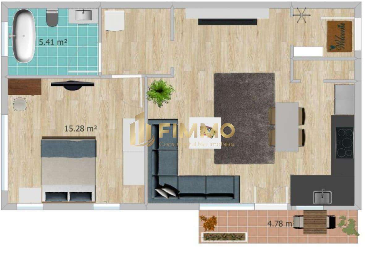 Apartamente 2 cam | 50mp | Et 2 | Burdujeni-Sat | ID:1016 - Imagine principală: 4/7