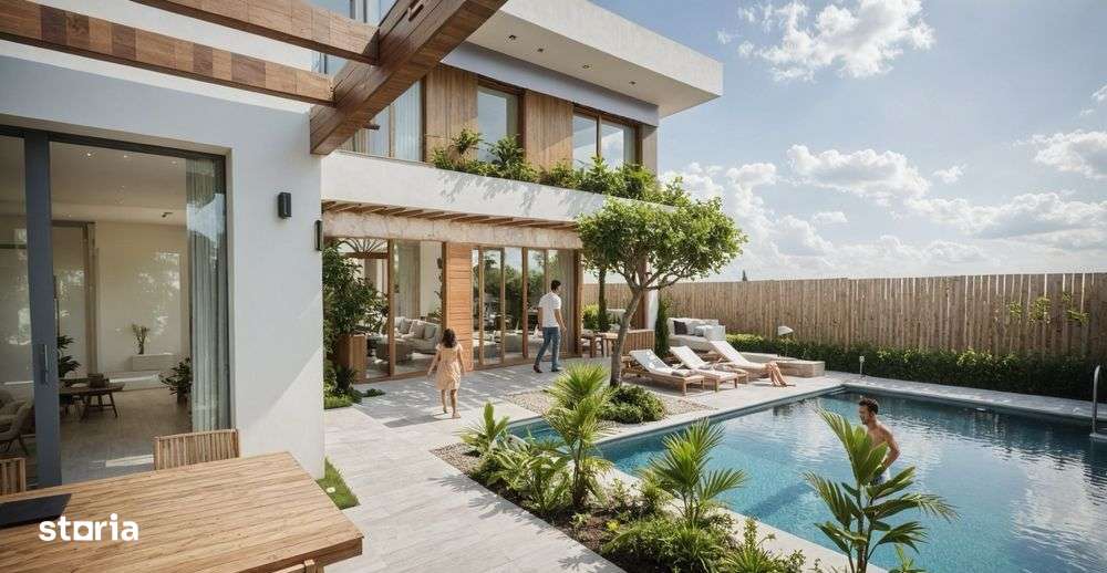 Casa de lux, piscina, garaj, 120mp utili, 550 mp curte - Imagine principală: 5/7