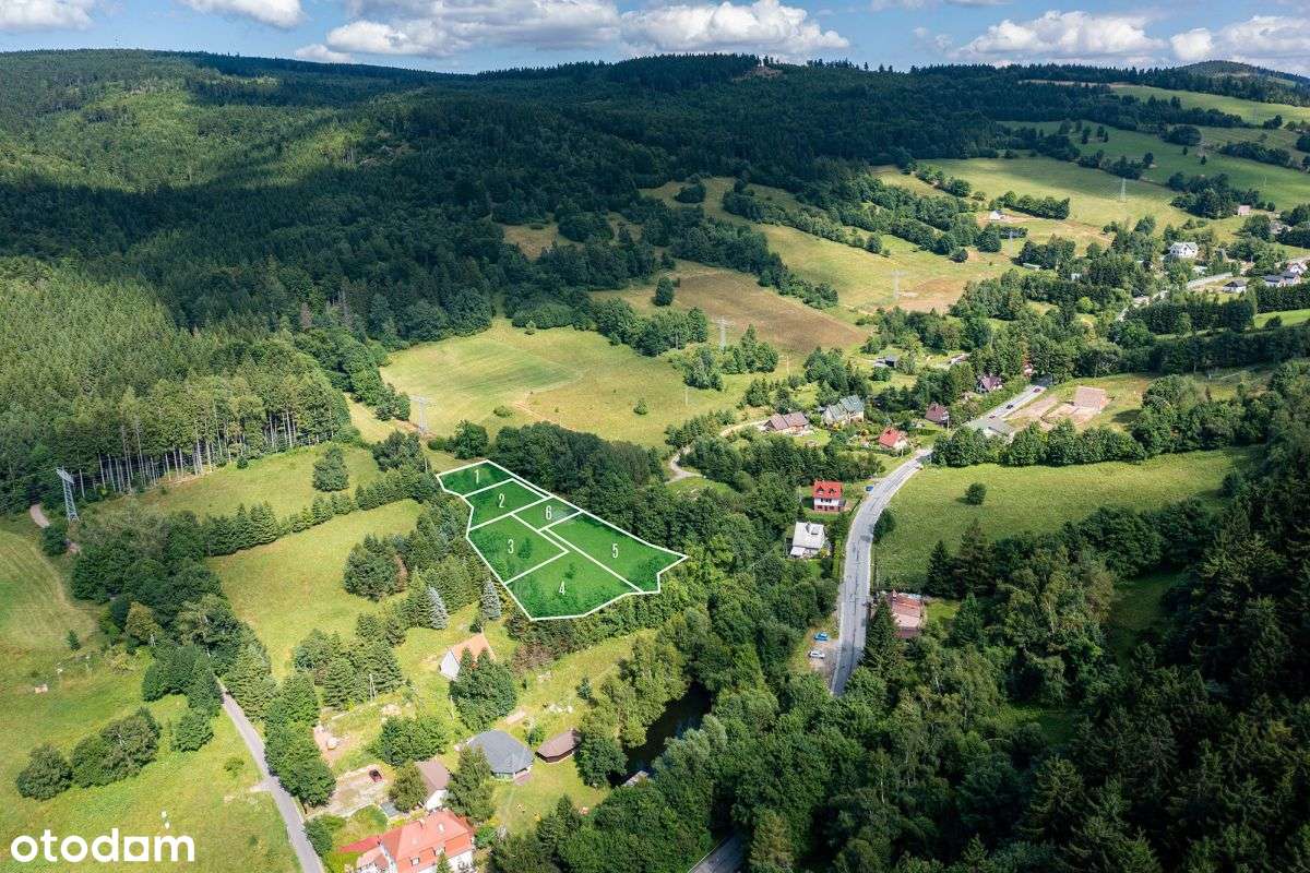 Działki budowlane, góry, otulina leśna, strumyk-8