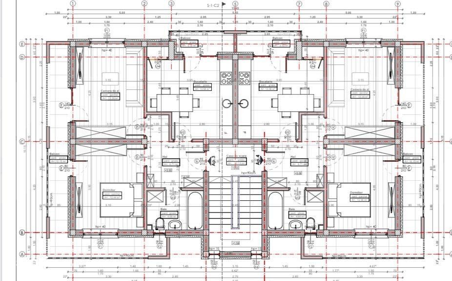 Apartament 2 camere 51 mp, curte privata, parcare, zona case Apahida