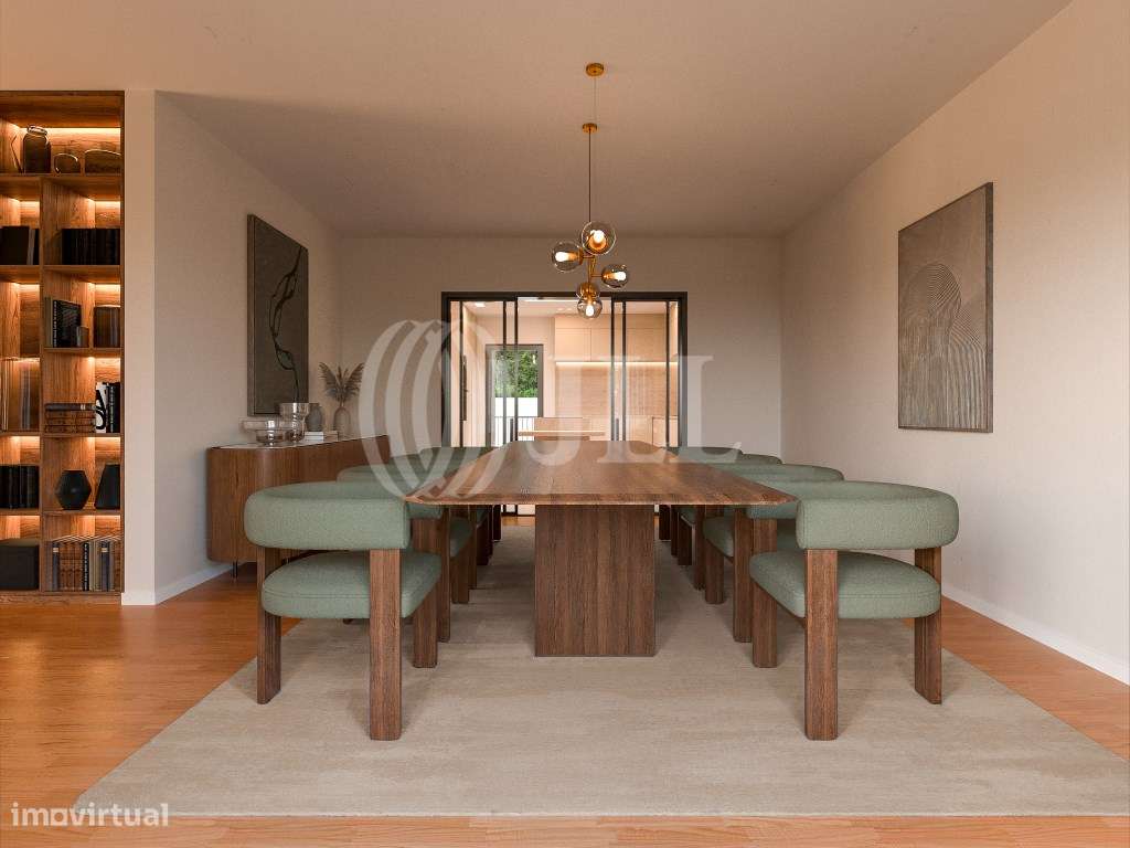 Moradia T5 com jardim e piscina em Queijas Oeiras-6