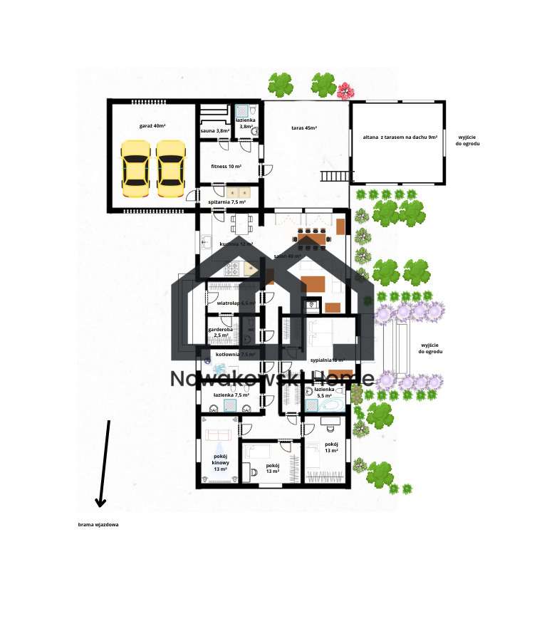 Przestronny dom z kinem, sauną i dużym ogrodem - Pełny obrazek: 5/20