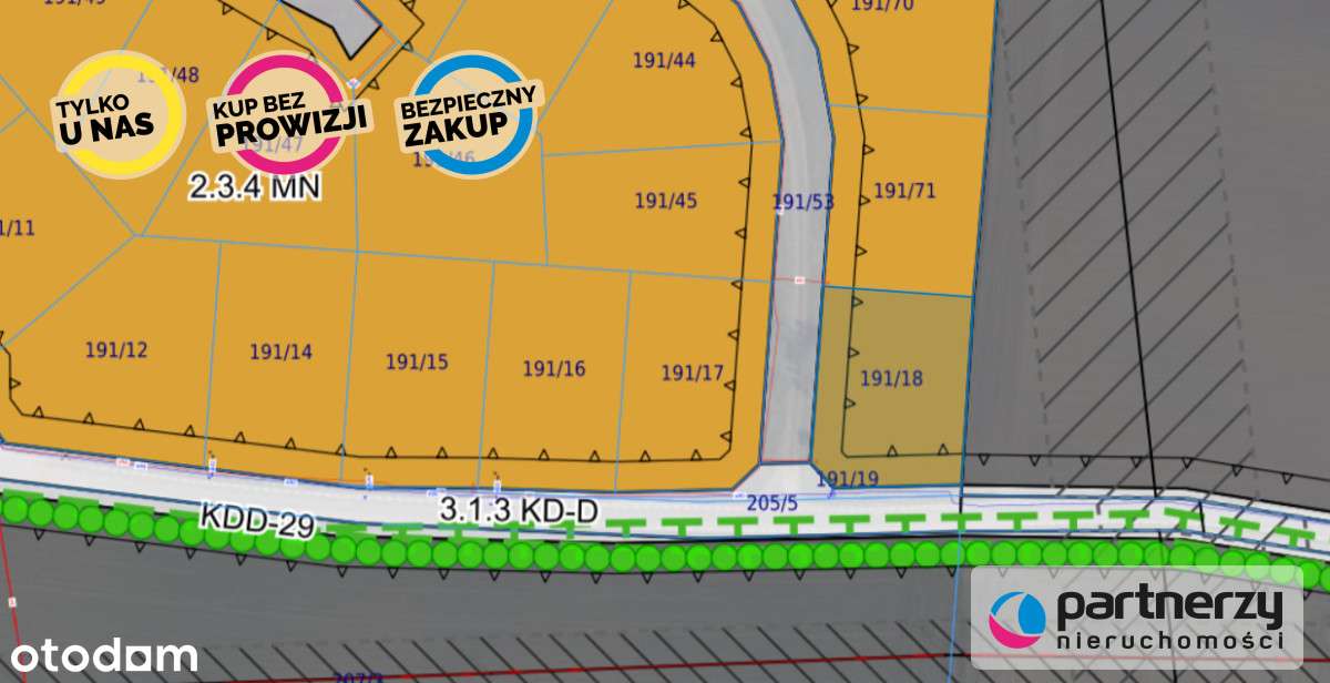 działka w Dąbrowie, gm. Stężyca, ob. Łosienice - Pełny obrazek: 5/7