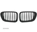 GRELHAS FRONTAIS EM PRETO MATT PARA BMW SERIE3 E46 COUPE 99-03 CABRIO 00-03 - 6