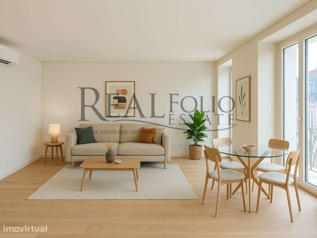 Apartamento T2 com varanda e vista rio em Lisboa - Grande imagem: 5/32