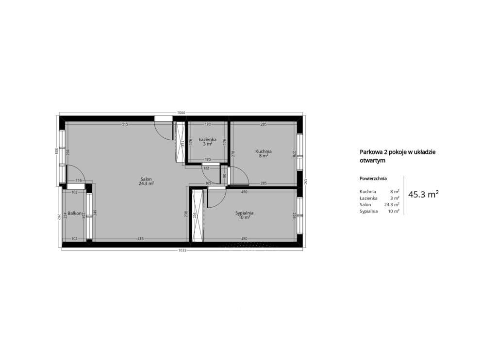 Rozkładowe 2 pok (możliwe 3) z balkonem blisko WSM-11