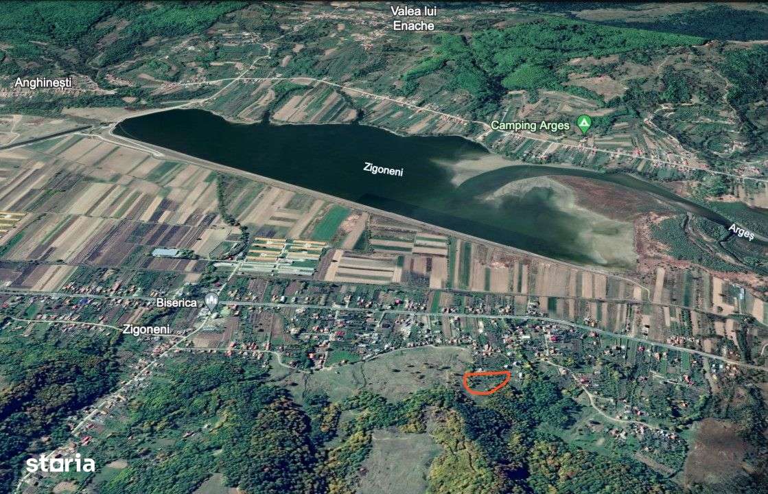 Teren deal, vedere lac Zigoneni, la padure si izlaz, utilitati, acces - Imagine principală: 2/5