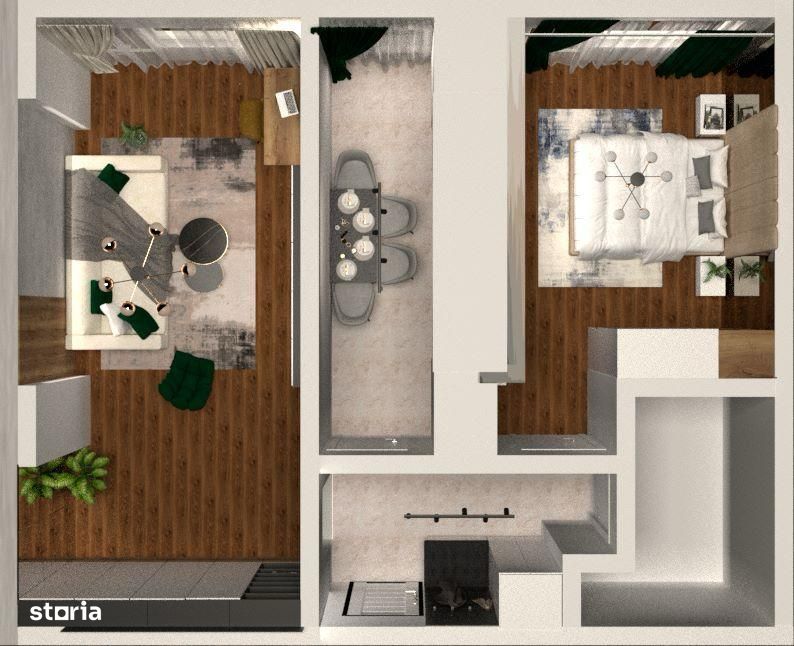 Apartament MODERN LIVING, 2 camere in Copou - Iasi, Royal Town