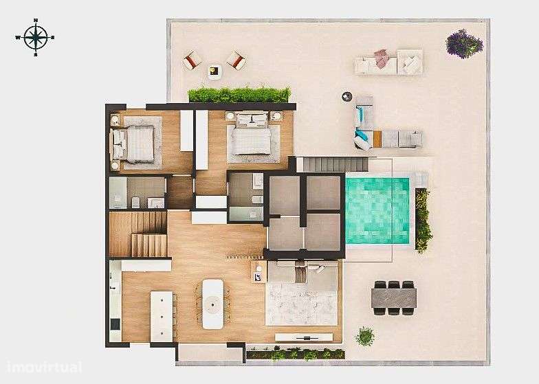Apartamento T4 Duplex, terraço, Praia da Barra, Gaf. da Nazaré, Aveiro-12