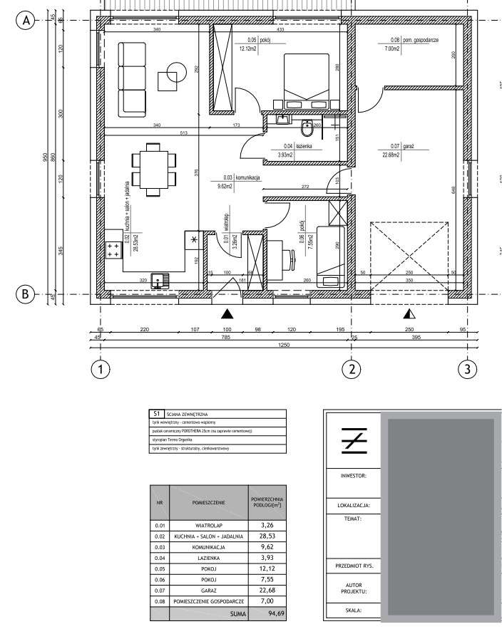 Działka inwestycyjna 65 ar – Kraków Podgórze – projekt 15 lokali!-2