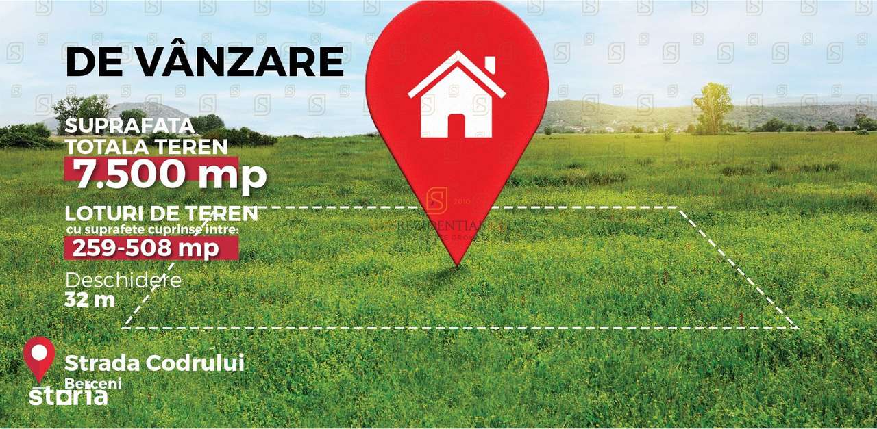 Teren intravilan de vanzare, 500 mp si deschidere ampla, Com Berceni - Imagine principală: 4/20