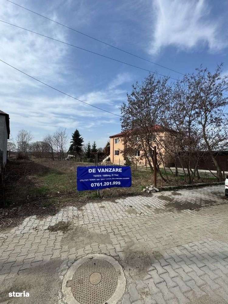 Teren pt constructie in Dragomirești 1000 mp - Imagine principală: 1/6
