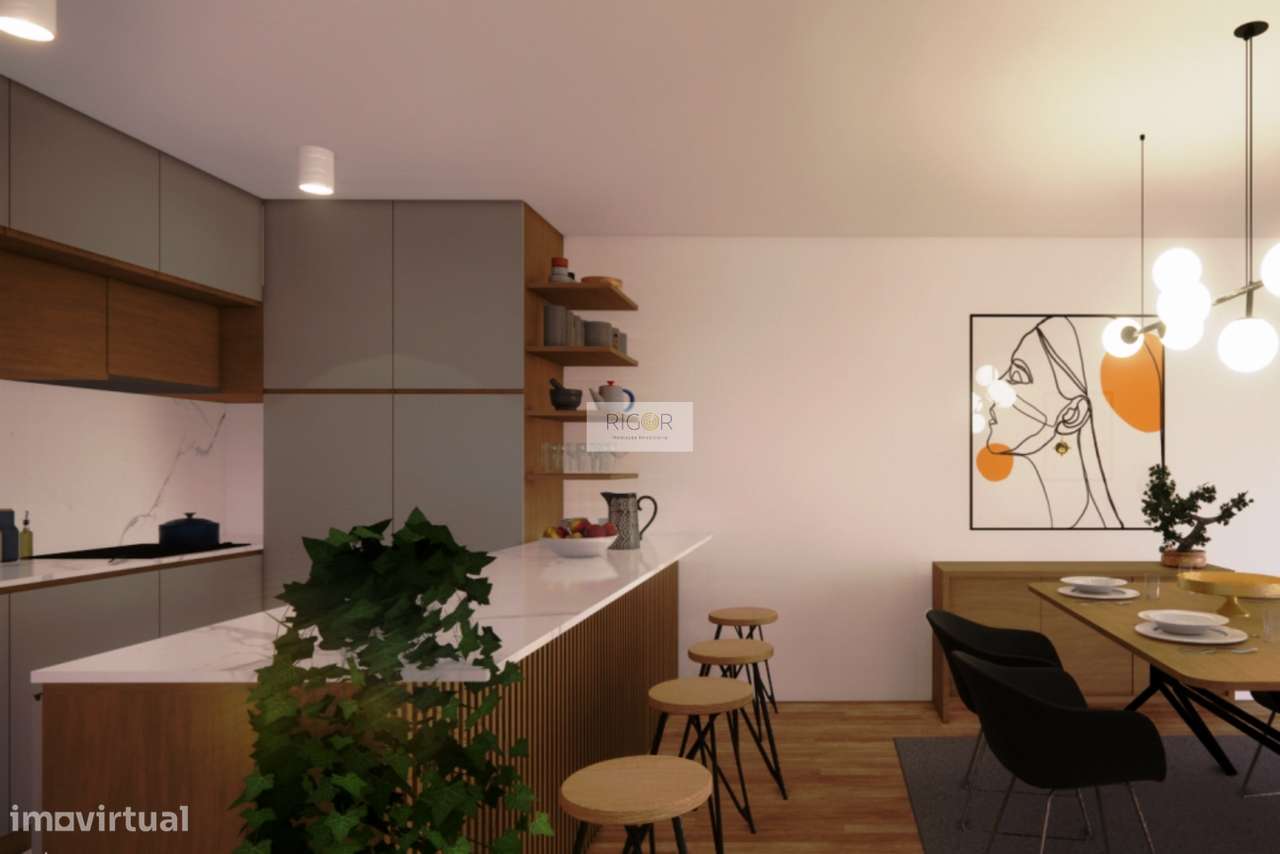 Apartamento T2 em Matosinhos sul com terraço - Grande imagem: 2/13