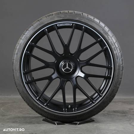 Jante Mercedes 19 AMG Negru lucios R19 W222 W221 W212 W204 anvelope vara/iarna 245-40-19-275-35-19 - 2