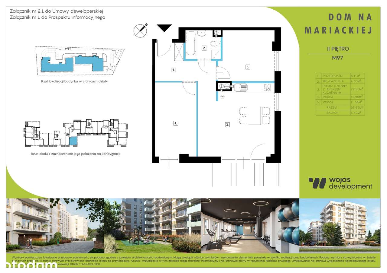 Dom na Mariackiej | mieszkanie M97 - Pełny obrazek: 3/8