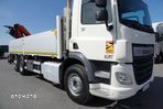 DAF CF 370 / 6x2 / SKRZYNIOWY - paka: 6,5 m / + HDS PALFINGER PK 18002 - wysów: 10,2 m / EURO 6 / 3 osie / oś podnoszona - 14