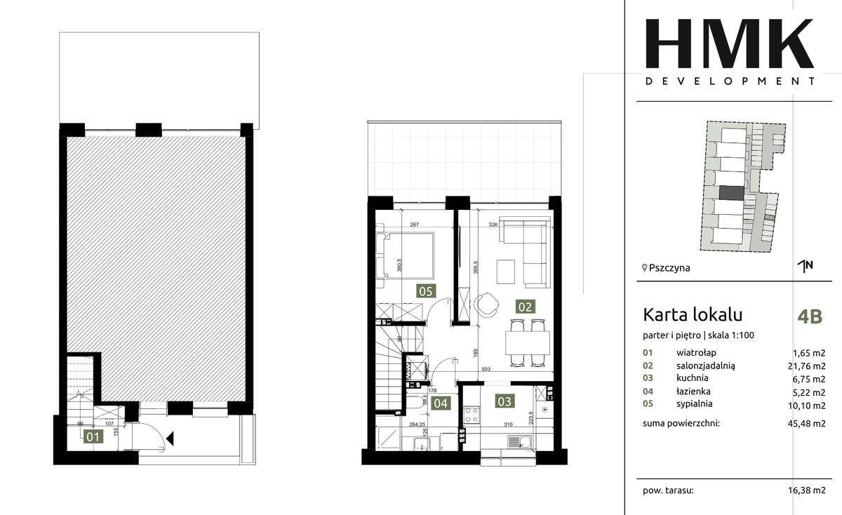 Osiedle przy ul. Bielasa | 2 pokoje z dużym balkonem | 45,48m2 - Pełny obrazek: 4/13