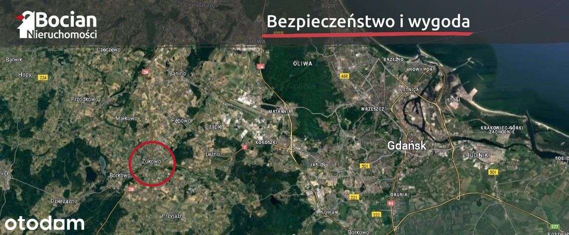 Płaska działka budowlana w centrum Żukowa!-6