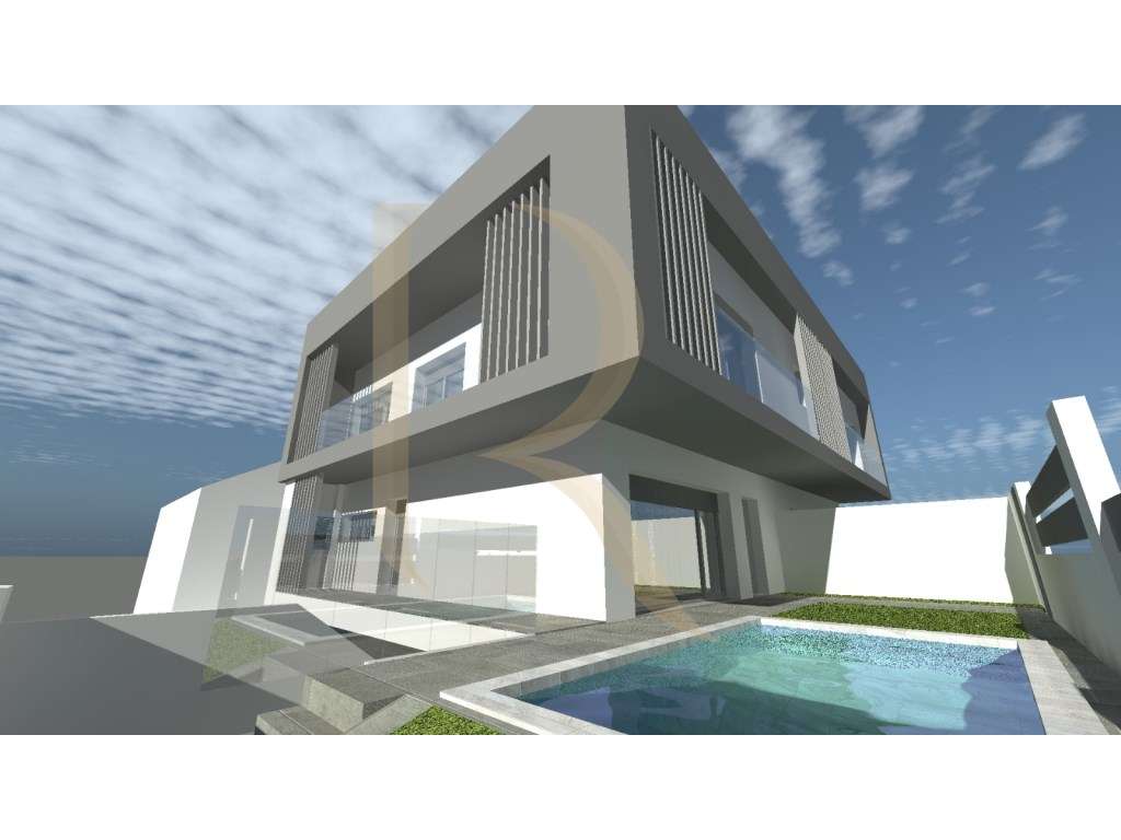 Moradia Geminada T3+1 nova com piscina e garagem no Pinhal do General-14
