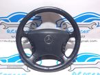 VOLANTE GUIADOR COMPLETO MERCEDES BENZ CLASS S W220 A2204600503 2204600503 CL W215 PELE AIRBAG COMANDOS MULTIFUNÇÕES CONTROLO - 1