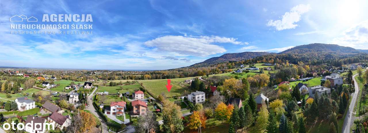 Widokowa działka budowlana, Kozy Małe, Chrobacza Łąka-5