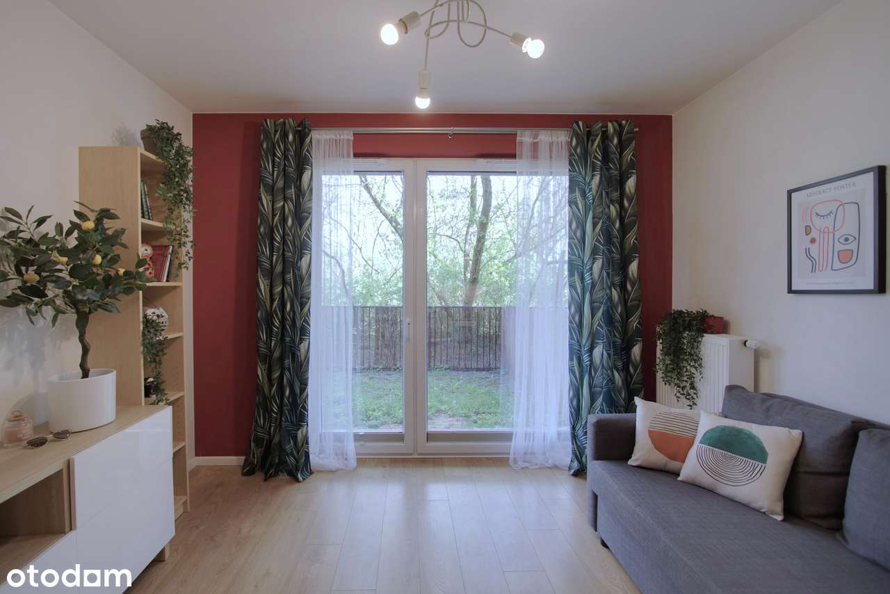 Przestronne 2 pokoje z garażem i ogródkiem przy Parku Żerańskim