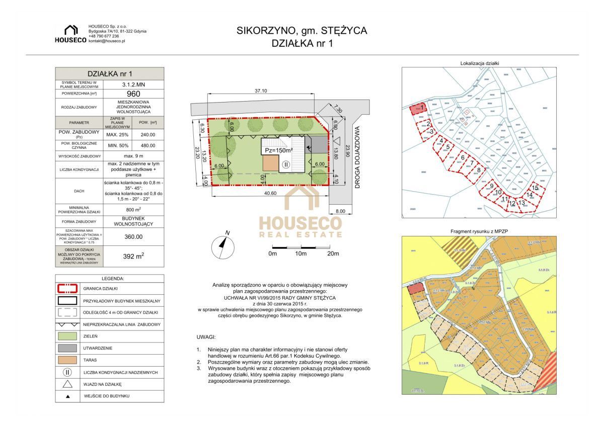 Sprzedam Działkę :: Piękne Sikorzyno :: Kaszuby