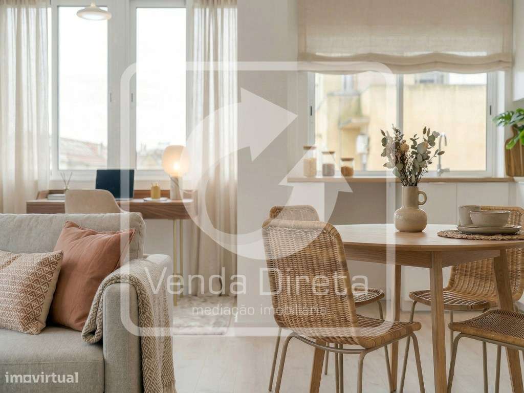 T2 Totalmente Remodelado com 3 Varandas | A 5 min do Cais Fluvial d... - Grande imagem: 5/24