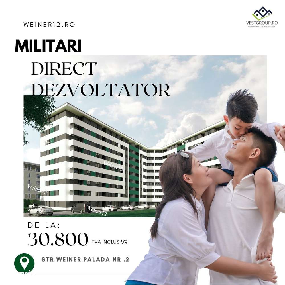 Apartament 2 camere Decomandat Direct Dezvoltator VestGroup TVA INCLUS-11