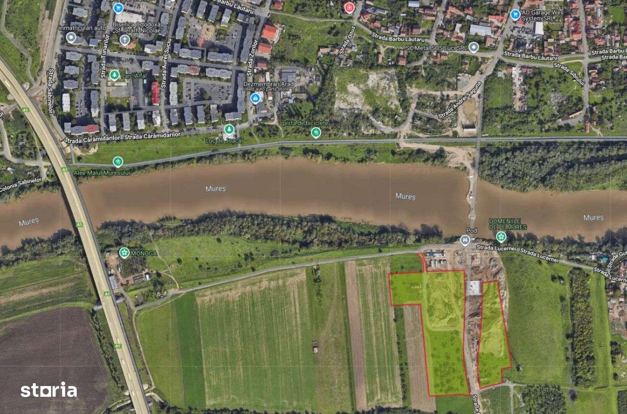 Terenuri 32.100 mp intravilane + Constructii 215 mp - ARAD - Imagine principală: 1/2