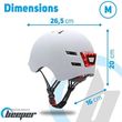 Kask rowerowy Beeper me135m-n r. 54-57cm M biały - 2