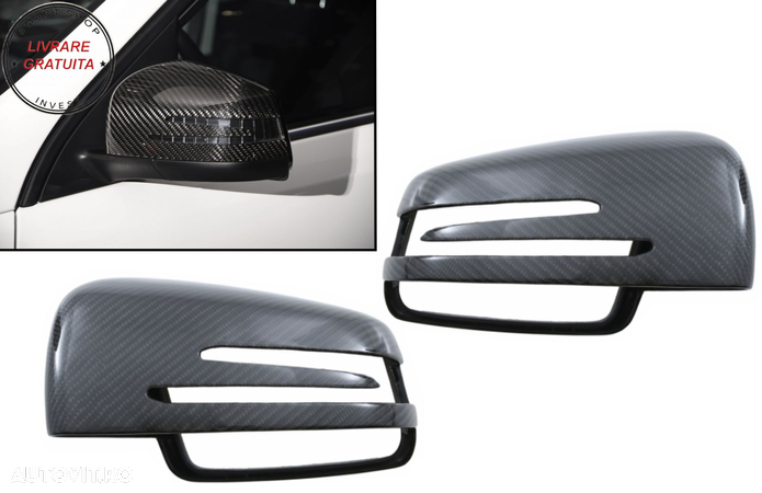 Capace oglinzi Mercedes W176 W204 W207 W212 W218 W246 X156 X204 W221 GLK Carbon Re- livrare gratuita - 6